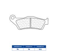 Set Plaquette de Frein rakes 2900RX3 BMW 850 R C Avantgarde 99/01