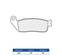 Lorraine Type 3003 MSC Carbon Brake Pads Set