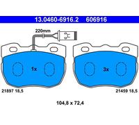 Set plaquettes Frein, frein sur le disque Axial avant pour LAND ROVER DISCOVERY