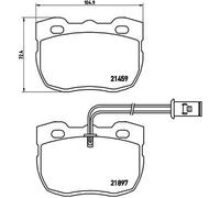 Set plaquettes Frein, frein sur le disque Axial avant pour LAND ROVER DISCOVERY