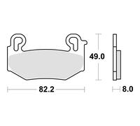 Set Plaquettes Frein SBS 1004HS BMW 1300 R GS 24/25