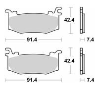 Set Plaquettes Frein SBS 1012DS-1 Aprilia 1100 RSV4 E5+ 25/25