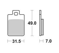 Plaquette de Frein SBS p130-hf pour Moto Pièces de Rechange Accessoires
