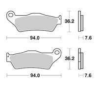 Set Plaquettes Frein SBS 151CT Aprilia 850 Srv / Srv Atc ABS 12/16