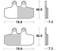 Set Plaquettes Frein SBS 179CT Aprilia 500 Atlantic c. -à- E2 01/04