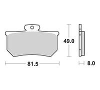 Set Plaquettes Frein SBS 599RQ Ap Racing 0 CP33692E0/3E0