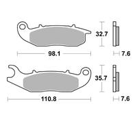 Set Plaquettes Frein SBS 859HS Ajp 250 Pr 5 Enduro 10/15