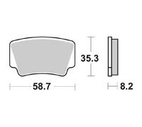 Set Plaquettes Frein SBS 867SI KTM 450 Sxf Atv 09/12