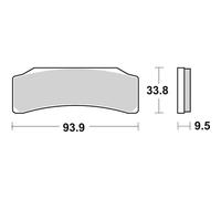 Set Plaquettes Frein SBS 889DS-2 Brembo 0 P4 30/34 XB0.B1.31 00/00
