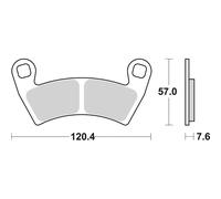 Set Plaquettes Frein SBS 897PSI Polaris 0 Ev 48V Électrique 13/13