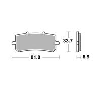 Set Plaquettes Frein SBS 962RST J Juan 0 Pinces Radiale Fixe 2P 82MM