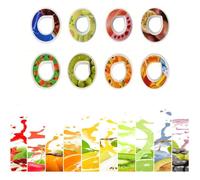 Set Pod Gourde sport incluse vec Lot de 8 capsules aromatiques pour bouteille d'eau 0 sucre Sans BPA capsule de saveur (au hasard)