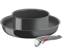 SET POELE 28 CM + CASSEROLE 18 CM + POIGNEE AMOVIBLE INGENIO RENEW INDUCTION L2609302