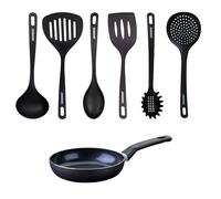 Set poêle antiadhésive céramique 20 cm et 6 ustensiles Brandao Fackelmann