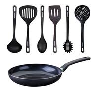 Set poêle antiadhésive céramique 30 cm et 6 ustensiles Brandao Fackelmann