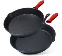 Zestaw patelni żeliwnych z silikonową nakładką CAST LINE 25 cm / 30 cm 2 szt.