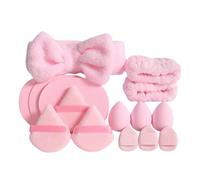 Set Poignets Et Bandeaux Pour Le Spa - Ensemble Poignets Et Bandeaux Pour Soins De La Peau Accessoire De Tête En Éponge, Bandeau Spa Avec Poignet, Éponge, Soins de la Peau, Démaquillant