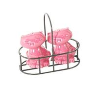 Set Poivre et sel duo de chats roses