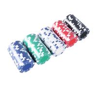 SET POKER CHIPS - Jeu de cartes professionnelles de Texas Hold’em pour nuits de Casinos, jeux de cartes robustes avec fonction de cas de transport, puce de poker pour blackjack, club et fête à