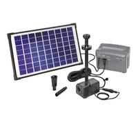 Set pompe solaire 750 l/h Esotec 101774 avec éclairage, avec accumulateur de batterie