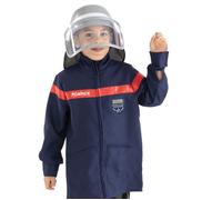Set pompier veste et casque enfant - Blanc