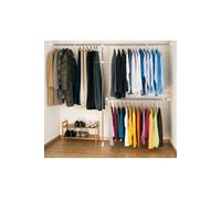 Wenko Set porte-vêtements télescopique 3 pièces acier inox brillante