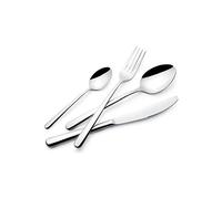 Lagostina Service De Couverts Ambre pour 6 Gens, Acier Inoxydable 18/10, 24 Pcs