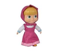 Set Poupee Masha 21 cm et 1 Carte Animaux - poupée Corps Souple - Set Jouet Masha et michka +1 Carte Animal - Enfant