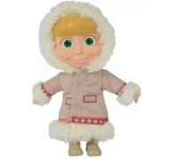 Set Poupee Masha Manteau Hivers 21 Cm + 1 Carte Animaux - Poupée Corps Souple - Licence Masha Et Michka - Jouet Enfant