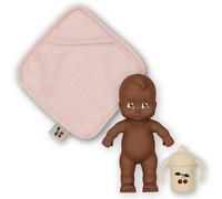 Set poupon et accessoires rose, rouge, vert TU