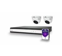 Set pour camera de surveillance 6 canaux + 2 cameras Dome