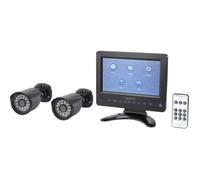 Sygonix – Set de caméras de surveillance SY-4600588 AHD 2 caméras 1280×720 Vision nocturne IR