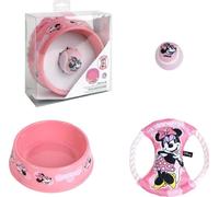 Set pour chien Disney Minnie Mouse - 3 pièces avec écuelle, jouet & balle