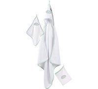 Set Pour Le Bain Happy Cloud - Roba - Cape De Bain + Serviette Et Gant De Toilette Blanc