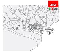 Set pour Montage Porte-Valises Latéral PL1121 PLX1121 Sur Honda CB 500 X Du 2