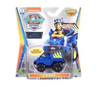 Set pour Pat Patrouille vehicule en Metal Dino Rescue : Chase Camion de Police 7 cm - Voiture Miniature + Carte Tigre - Fourgon - Chien