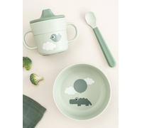 Done By Deer - Coffret premier repas Vejilla First Meal Happy Clouds 3 pièces Vert