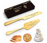Set Premium de Couteau à Gâteau et Serveur Personnalisés - Acier Inoxydable avec Gravure Unique | Idée Cadeau pour Mariage & Célébrations