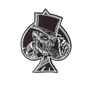 SET PRODUCTS Patch Thermocollant Tête de Mort As de Pïque - Iron Patches Biker à appliquer au Fer à Repasser ou à Coudre pour la Customisation de Vos Vêtements ou Sacs - Autres modèles Disponibles