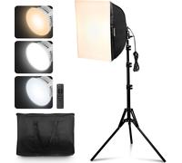 Set professionnel de studio photo Softbox 40x40cm 3000-6500K réglable pour la prise de vue