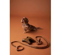 Set promenade pour chien : harnais + laisse + collier café L/XL