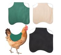 Set Protecteur Plumes Poules 3 Pièces 22x24 Cm - Tablier Selle Polyester À Double Couche Pour Dos Et Ailes, Protection Pour Petites, Moyennes Et Grandes Races, 90 G