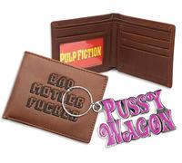 Set Pulp Fiction & Kill Bill - Porte-monnaie marron & Porte-clés