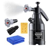 Set pulvérisateur Mousse de Neige - pulvérisateur pour Savon à Pression, pour Mousse à Pompe | Bouteille pour Machine à Laver étanche avec Serviette et éponge d'abeille, Bombe Spray Port