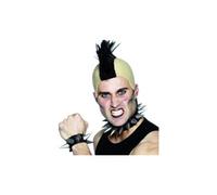 Smiffys Bracelet et collier ras du cou punk, caoutchouc souple Halloween