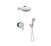 Set raccord coudé avec support Hansgrohe Fixfit 26888000, douche à effet de pluie Hansgrohe Vernis Blend 26277000, 71466000, 01800180, 27809000, 28272000, 26340000