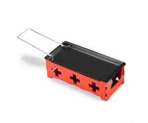 Set Raclette Miniature avec Spatule Inclus | Acier pour premium, résistance chaleur, , rotation, nettoyage simple
