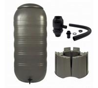 Kit Récupérateur d'eau de pluie 250 L + réhausse + kit gouttière