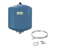 SET Reflex Vase d'expansion à membrane 12 litres 10 bar | Refix DE 12 7302013 | Vase d'expansion pour installation d'eau sanitaire | Avec support mural réglable | Réservoir d'expansion