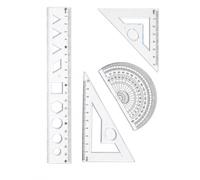 Set Règles Flexible 4 Pièces, Règle souple 4 pcs, modèle simple | Construction légère, Accessoires tracé, Préparation d'examens, Pour collégiens